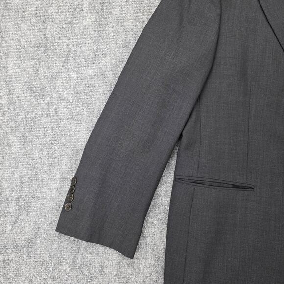 Brooks Brothers Blazer Mens 44R Gray 346 Stretch Wool Two Button Notch Lapel - Picture 6 of 16